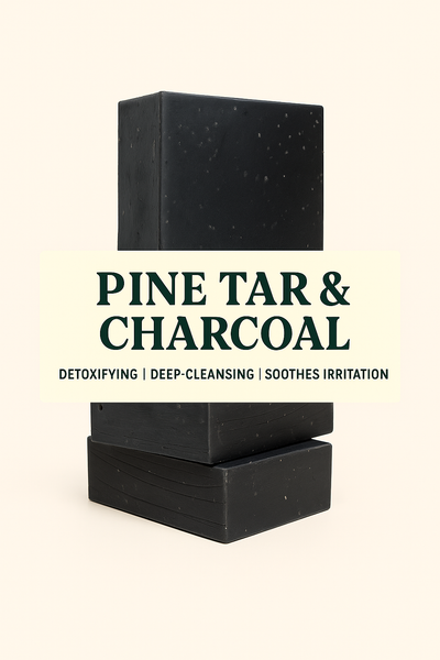 Charcoal & Pine Tar Detox Bar – For Acne & Eczema