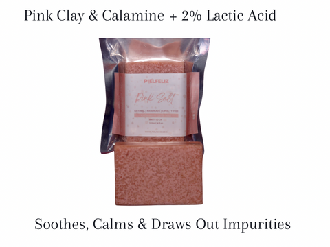 Pink Himalayan &  French Clay Calming Soap + Calamine For Soothing